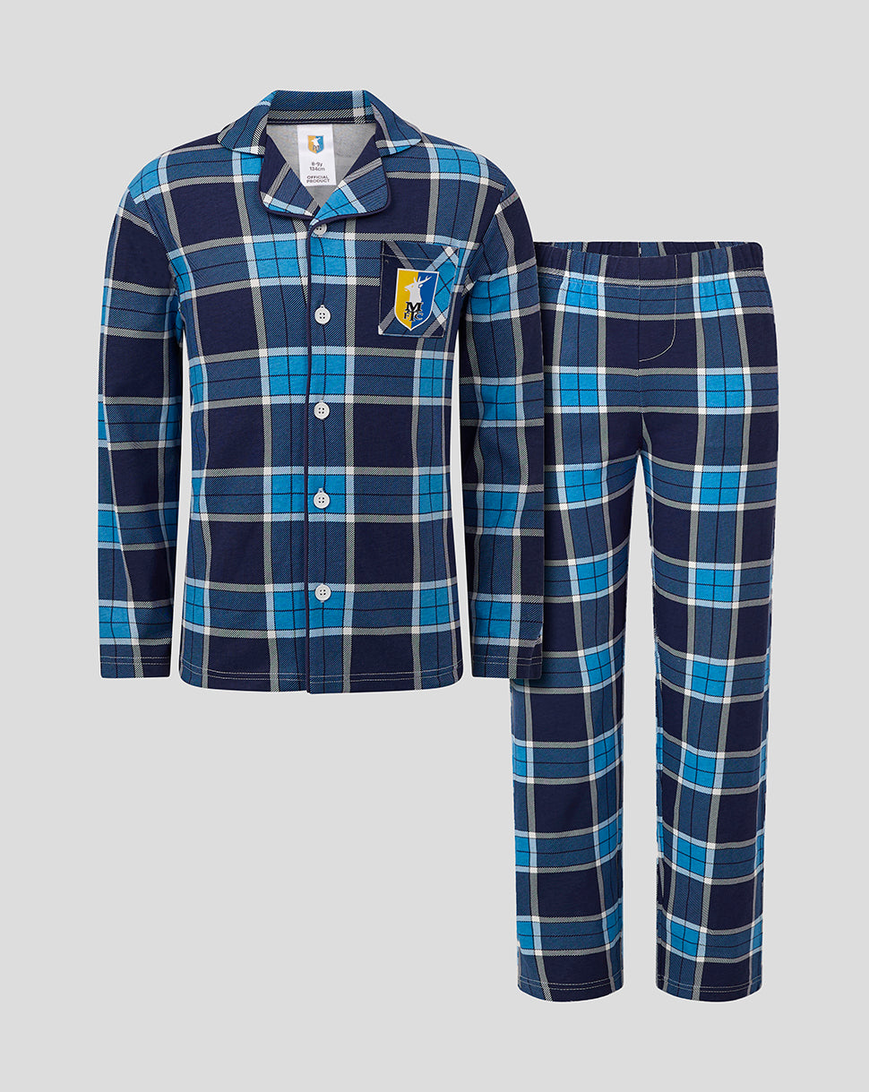 Junior 24/25 Long PJ Set - Navy